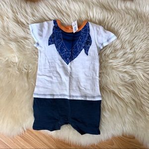 ☀️3/$20☀️Joe Fresh summer onesie blue orange
